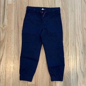 NWT Janie and Jack canvas boys joggers pants 5 5T